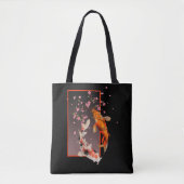 Japanse Koi Fishes and Flowers Tote Bag (Voorkant)