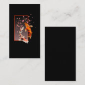 Japanse Koi Fishes and Flowers Visitekaartje (Voorkant / Achterkant)