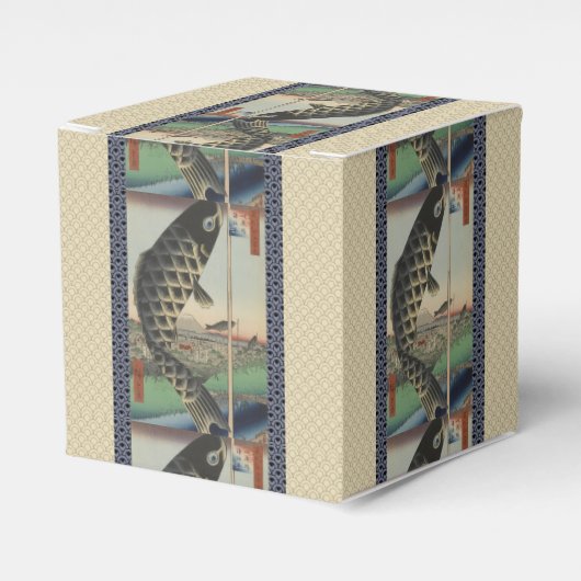 Japanse Koi Hiroshige Vis Festival Vlag Bedankdoosjes (Voorkant Zijde)