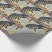 Japanse Koi Hiroshige Vis Festival Vlag Cadeaupapier (Hoek)