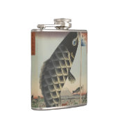 Japanse Koi Hiroshige Vis Festival Vlag Heupfles (Rechts)