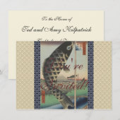 Japanse Koi Hiroshige Vis Festival Vlag Kaart (Voorkant / Achterkant)