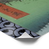 Japanse Koi Hiroshige Vis Festival Vlag Perfect Poster (Hoek)