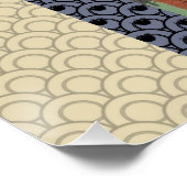 Japanse Koi Hiroshige Vis Festival Vlag Poster (Hoek)