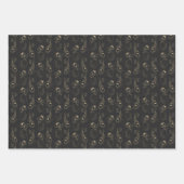 Japanse Koi in zwart en goud Inpakpapier Vel (Voorkant)