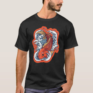 Japanse Koi Karper Nishikigoi Vis Kersenbloesem T-shirt