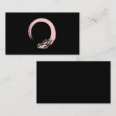 Japanse Koi Kawaii Enso Cirkel Visitekaartje (Voorkant / Achterkant)