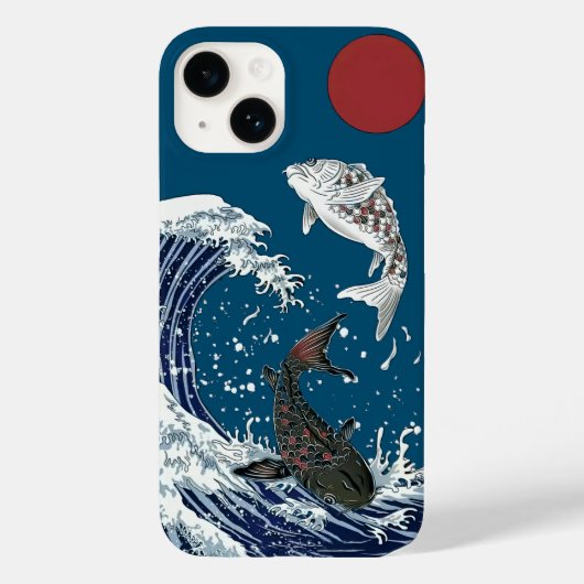Japanse KOI-kunst, yinyang Case-Mate iPhone Case (Achterkant)