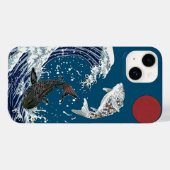 Japanse KOI-kunst, yinyang Case-Mate iPhone Case (Achterkant (horizontaal))