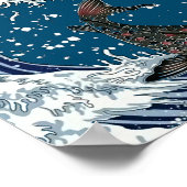 Japanse KOI-kunst, yinyang Poster (Hoek)