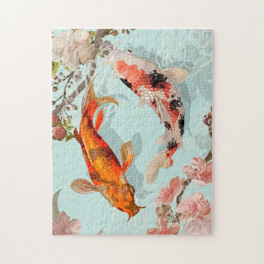 Japanse Koi Legpuzzel (Verticaal)