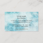 Japanse Koi op Blauwe Achtergrond Visitekaartje (Achterkant)