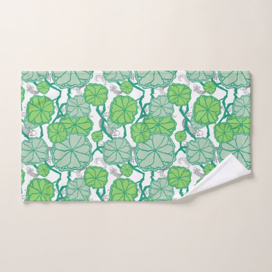 Japanse Koi Pond Towel Set Bad Handdoek (Handdoek)