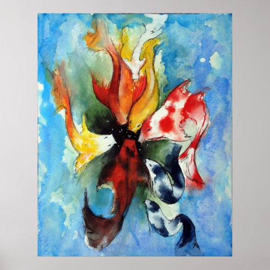 Japanse Koi Print (Voorkant)