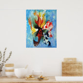 Japanse Koi Print (Keuken)