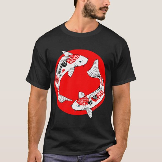 Japanse koi t-shirt (Voorkant)
