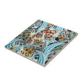 Japanse Koi Tegeltje (Zijkant)