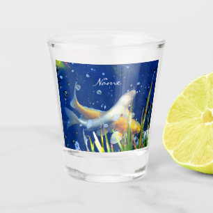 Japanse Koi vijver blauw Thunder_Cove   Shot Glas
