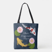 Japanse Koi Vijver Tote Bag (Achterkant)