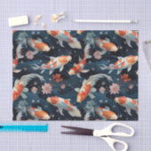 Japanse koi vis decoupage tissuepapier (Craft)