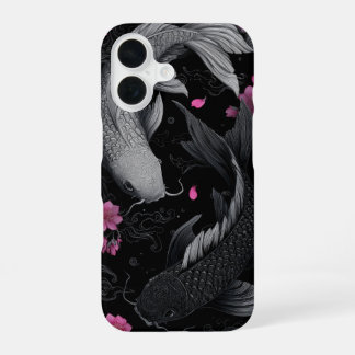 Japanse Koi Vis Donkere Modus iPhone 16 Hoesje