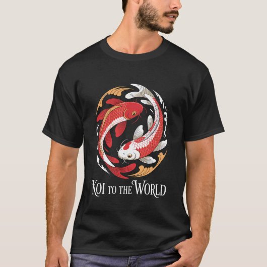 Japanse Koi Vis Grappige Pun T-shirt (Voorkant)