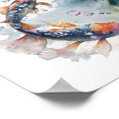 Japanse koi vis in bubbel poster (Hoek)
