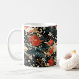 Japanse Koi Vis Naadloos Patroon Koffiemok