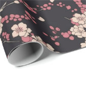 Japanse Koi Vis Sakura Patroon  Cadeaupapier (Rol Hoek)