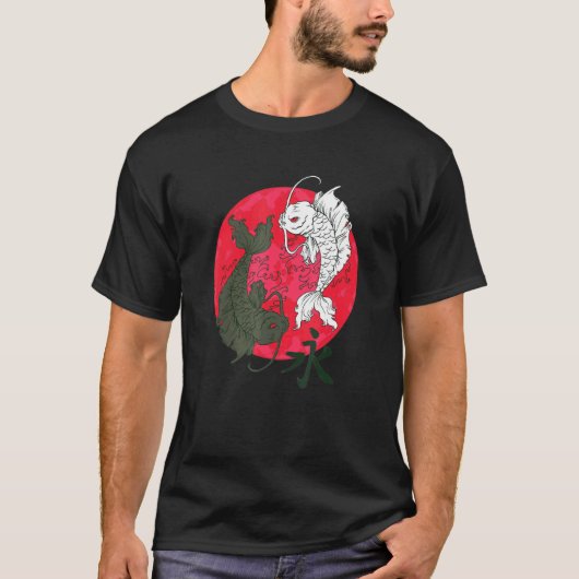 Japanse Koi Vis Schilderij T-shirt (Voorkant)