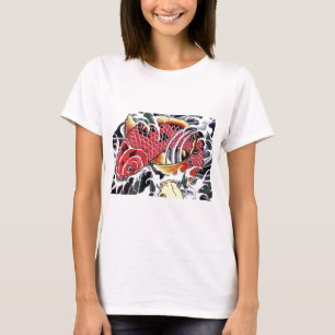Japanse Koi Vis Tattoo T-shirt