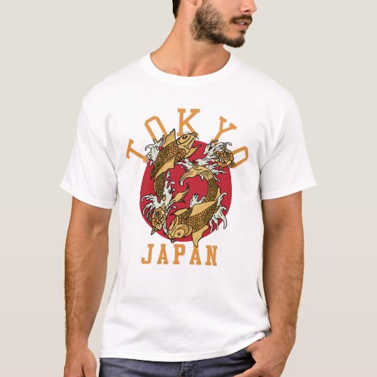 Japanse Koi Vis Tokyo T-shirt (Voorkant)