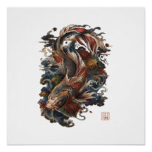 Japanse Koi Vis | Traditionele Japanse Tatoeage