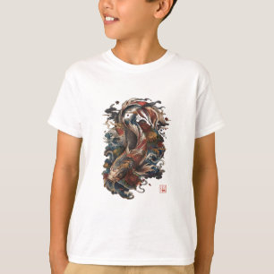 Japanse Koi Vis Traditionele Japanse Tatoeage T-shirt