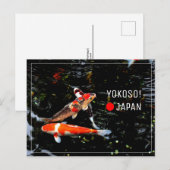 Japanse Koi visnishikigoi na kruissteek Briefkaart (Voorkant / Achterkant)
