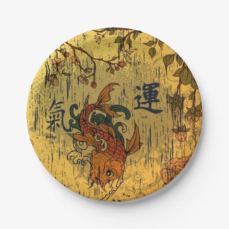 Japanse Koi vispapier Bord 7 inch