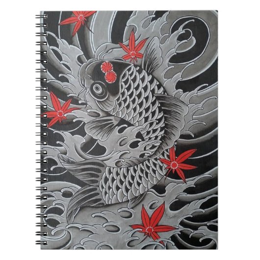 Japanse Koi Vissen Notitieboek (Voorkant)