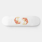 Japanse Koi Vissen Persoonlijk Skateboard (Horizontaal)