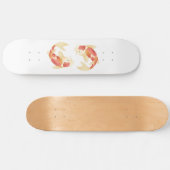 Japanse Koi Vissen Persoonlijk Skateboard (Horizontaal)