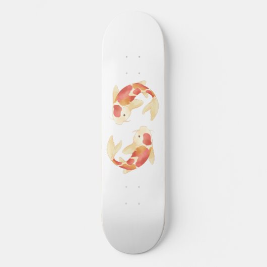 Japanse Koi Vissen Persoonlijk Skateboard (Voorkant)