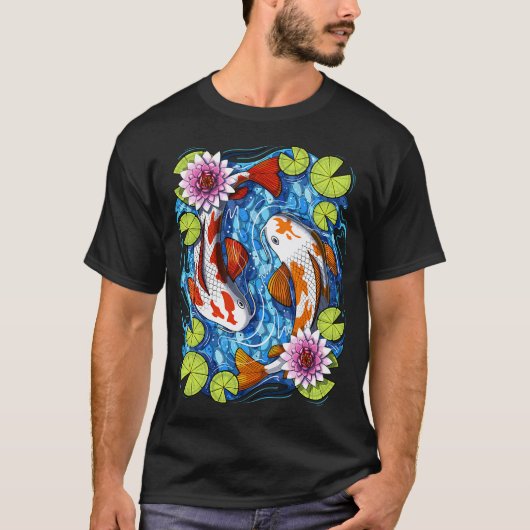 Japanse Koi Vissen T-shirt (Voorkant)