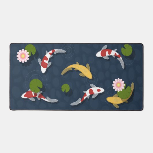 Japanse Koi Visvijver Bureaumat (Voorkant)
