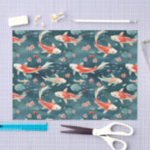 Japanse Koi Visvijver Decoupage Tissuepapier (Craft)