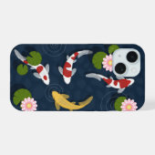 Japanse Koi Visvijver iPhone 15 Case (Achterkant horizontaal)