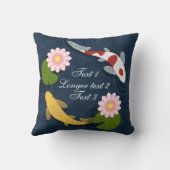 Japanse Koi Visvijver Kussen (Achterkant)