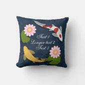 Japanse Koi Visvijver Kussen (Voorkant)