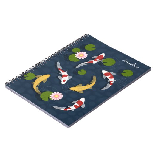 Japanse Koi Visvijver Notitieboek (Linkerzijde)