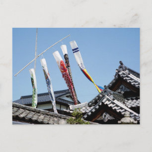 Japanse Koi-windveren Briefkaart