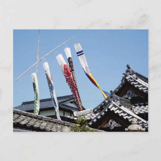 Japanse Koi-windveren Briefkaart (Voorkant)