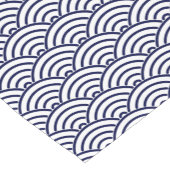 Japanse Koinobori-visschaal in Delft Blue Korte Tafelloper (Hoek)